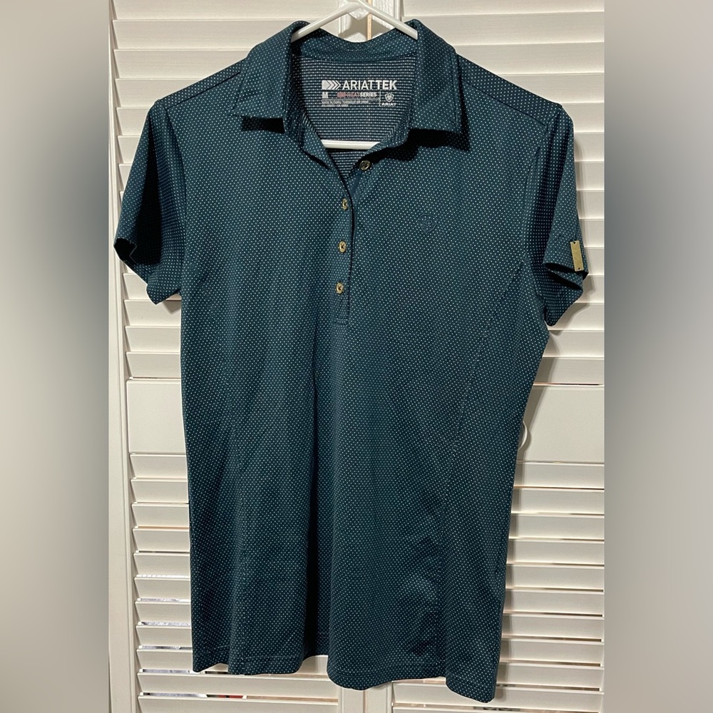Ariat Dark Green Polo Blouse